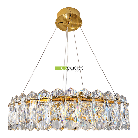 Candil Doré Led con Cristal