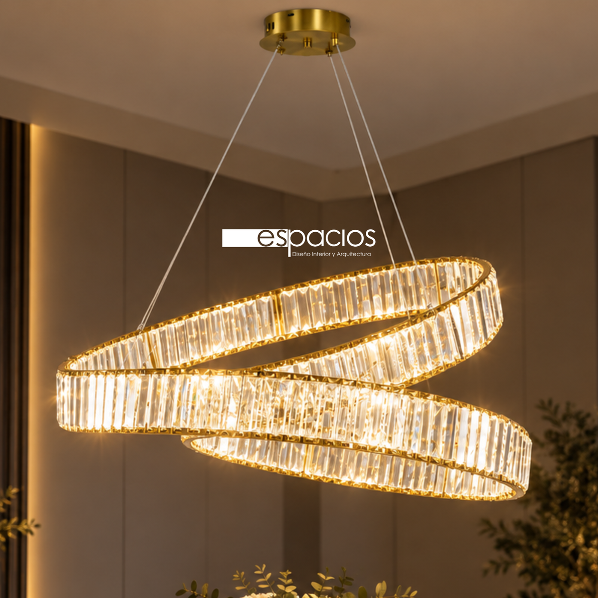 Candil Led Isadora Crystal
