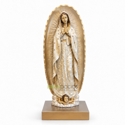 Virgen de Guadalupe – Escultura Religiosa de Lujo